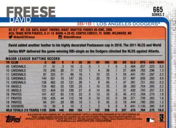 2019 Topps - All-Star Game #665 David Freese Back