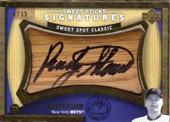 2005 Upper Deck Sweet Spot Classic - Signatures Sweet Sticks #ST Rusty Staub Front