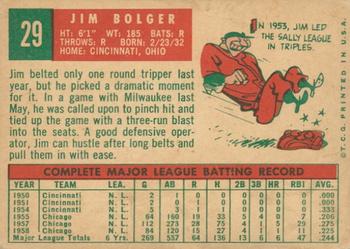 2015 Topps - Topps Originals Buybacks 1959 #29 Jim Bolger Back