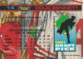 1992 Stadium Club Dome #14 Doug Bennett Back
