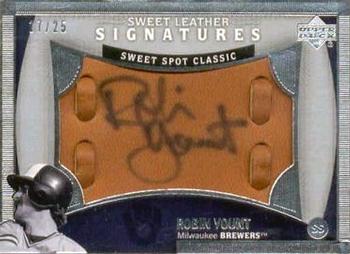 2005 Upper Deck Sweet Spot Classic - Signatures Sweet Leather #RY Robin Yount Front