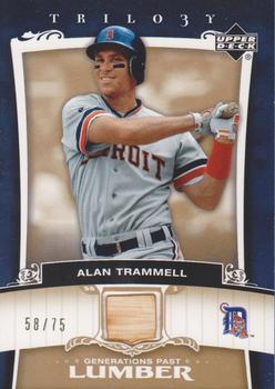 2005 Upper Deck Trilogy - Generations Past Lumber Gold #PA-AT Alan Trammell Front