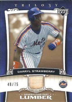 2005 Upper Deck Trilogy - Generations Past Lumber Gold #PA-DS Darryl Strawberry Front