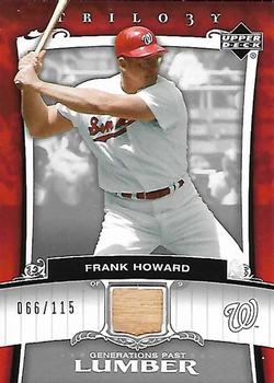 2005 Upper Deck Trilogy - Generations Past Lumber Silver #PA-FH Frank Howard Front