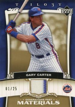 2005 Upper Deck Trilogy - Generations Past Materials Gold #PA-GC Gary Carter Front