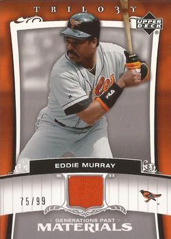 2005 Upper Deck Trilogy - Generations Past Materials Silver #PA-MY Eddie Murray Front