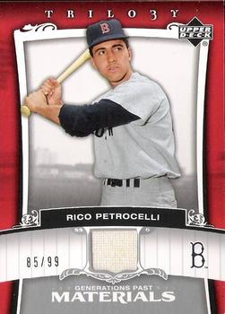 2005 Upper Deck Trilogy - Generations Past Materials Silver #PA-RP Rico Petrocelli Front