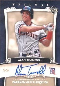 2005 Upper Deck Trilogy - Generations Past Signatures Bronze #PA-AT Alan Trammell Front