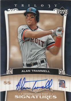 2005 Upper Deck Trilogy - Generations Past Signatures Gold #PA-AT Alan Trammell Front