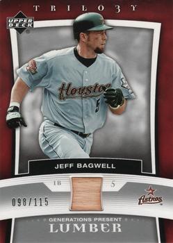 2005 Upper Deck Trilogy - Generations Present Lumber Silver #PR-JE Jeff Bagwell Front