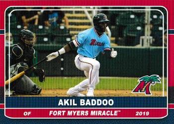 2019 Grandstand Fort Myers Miracle #NNO Akil Baddoo Front
