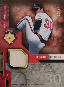 2005 Upper Deck Ultimate Collection - Ultimate Hurlers Materials #UH-NR1 Nolan Ryan Front