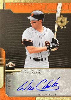 2005 Upper Deck Ultimate Collection - Signatures #US-WC Will Clark Front