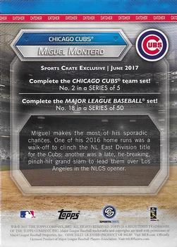 2017 Topps Sports Crate - Foilboard #18 Miguel Montero Back