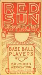 1910 T211 Red Sun #NNO Roy Moran Back