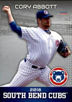 2018 Choice South Bend Cubs #2 Cory Abbott Front