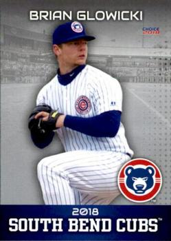 2018 Choice South Bend Cubs #14 Brian Glowicki Front
