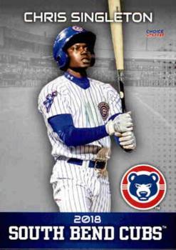 2018 Choice South Bend Cubs #25 Chris Singleton Front