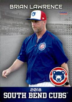 2018 Choice South Bend Cubs #30 Brian Lawrence Front