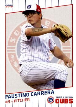 2019 Choice South Bend Cubs #04 Faustino Carrera Front