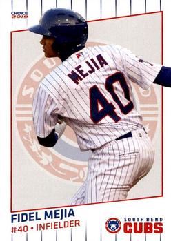 2019 Choice South Bend Cubs #11 Fidel Mejia Front