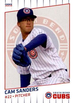 2019 Choice South Bend Cubs #22 Cam Sanders Front