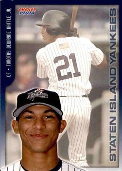 2004 Choice Staten Island Yankees #08 Timothy Dewayne Battle Front