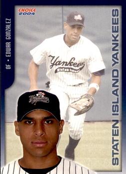 2004 Choice Staten Island Yankees #12 Edwar Gonzalez Front
