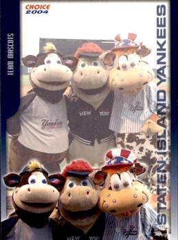 2004 Choice Staten Island Yankees #33 Huck / Scooter The Holy Cow / Red Front