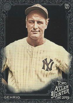 2019 Topps Allen & Ginter X #4 Lou Gehrig Front