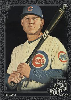 2019 Topps Allen & Ginter X #17 Anthony Rizzo Front