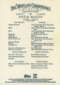 2019 Topps Allen & Ginter X #20 Ernie Banks Back