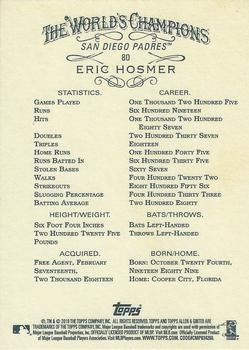 2019 Topps Allen & Ginter X #80 Eric Hosmer Back