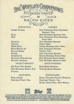 2019 Topps Allen & Ginter X #88 Ralph Kiner Back