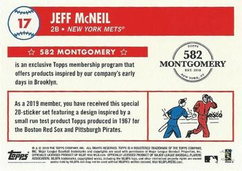 2018-19 Topps 582 Montgomery Club Set 2 #17 Jeff McNeil Back