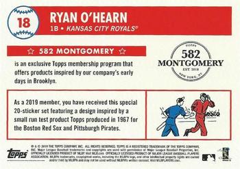 2018-19 Topps 582 Montgomery Club Set 2 #18 Ryan O'Hearn Back