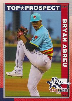 2019 Grandstand Texas League Top Prospects #NNO Bryan Abreu Front