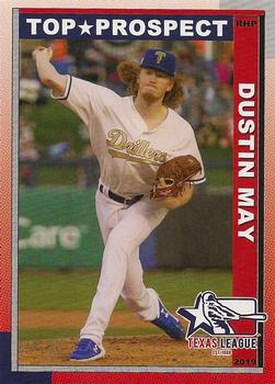 2019 Grandstand Texas League Top Prospects #NNO Dustin May Front