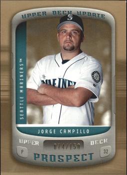2005 Upper Deck Update - Prospects Gold #133 Jorge Campillo Front