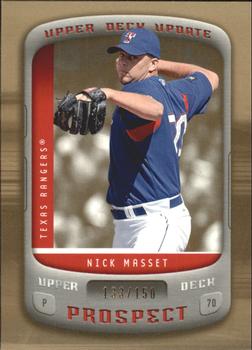 2005 Upper Deck Update - Prospects Gold #149 Nick Masset Front