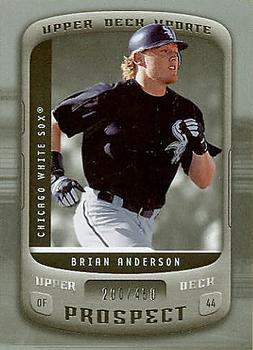 2005 Upper Deck Update - Prospects Platinum #116 Brian Anderson Front