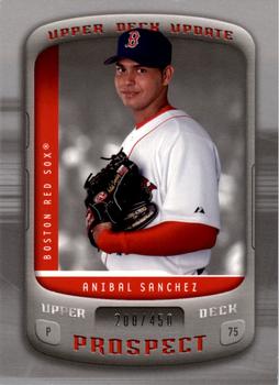 2005 Upper Deck Update - Prospects Silver #103 Anibal Sanchez Front