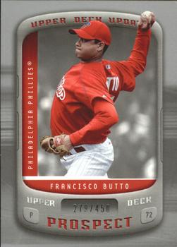 2005 Upper Deck Update - Prospects Silver #122 Francisco Butto Front