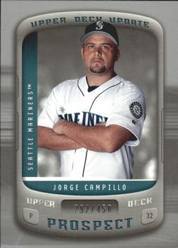 2005 Upper Deck Update - Prospects Silver #133 Jorge Campillo Front