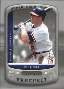 2005 Upper Deck Update - Prospects Silver #153 Pete Orr Front