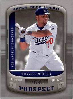 2005 Upper Deck Update - Prospects Silver #159 Russell Martin Front