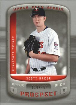 2005 Upper Deck Update - Prospects Silver #160 Scott Baker Front