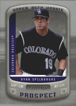 2005 Upper Deck Update - Prospects Silver #177 Ryan Spilborghs Front