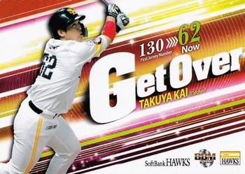 2019 BBM Fukuoka SoftBank Hawks #H75 Takuya Kai Front
