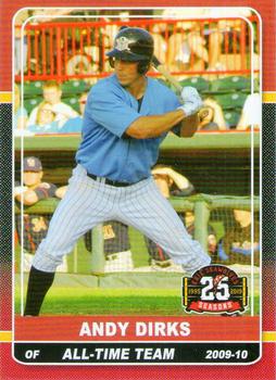 2019 Grandstand Erie SeaWolves 25th Anniversary SGA #NNO Andy Dirks Front